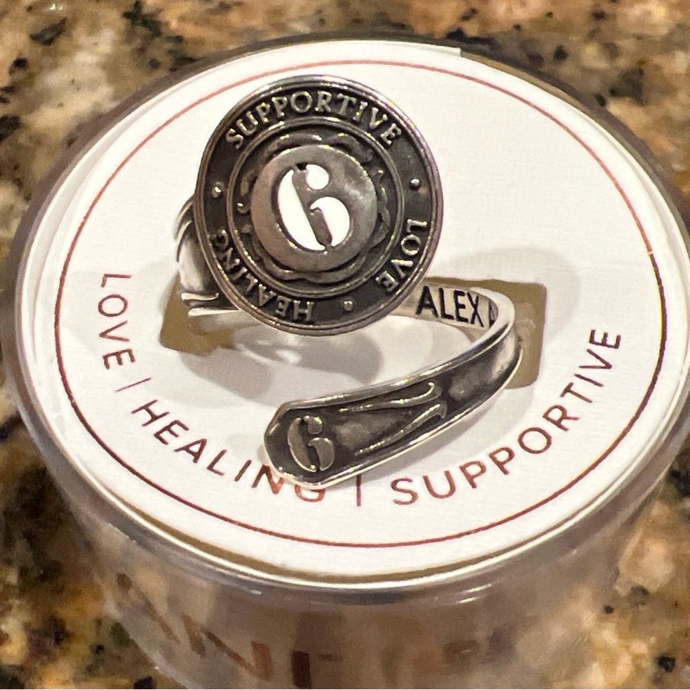 Alex and Ani Silver Supportive Ring